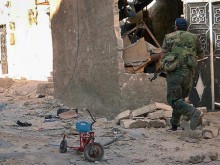 Syrian troops in Aleppo (image: picture alliance / dpa / Sana)