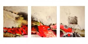 Day time trilogy 100x300cm, acrylic on canvas 2005 Hamad Al Henawi©