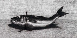 لوحة السمكة ليوسف عبدلكي