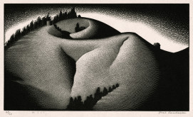 "Hill" - Paul Landacre - Wood Engraving - 1936